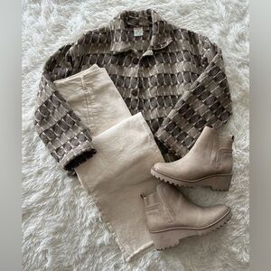 Confecciones Shiquiry | Vintage Wool Brown Checkered Jacket